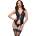 Сет, корсет, прашки и чорапи, размер S - CR 4710 Corset Set Blue (D-240582)