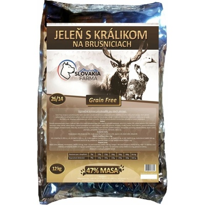 Slovakia Farma Jelen s králíkem na brusinkách hypoalergenní 12 kg