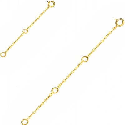 Olivie Dva prodlužovací stříbrné řetízky 9664