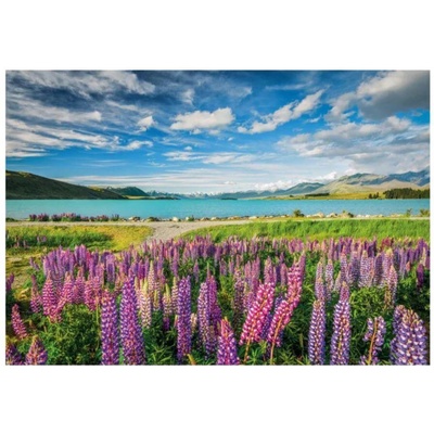 Clementoni - Puzzle Lupins at Lake Tekapo - 1 500 piese
