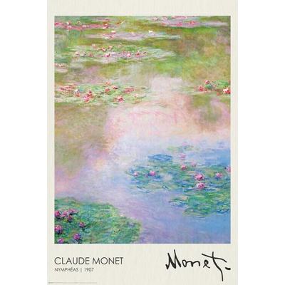 Plagát, Obraz - Water Lilies (1907), 61 × 91.5 cm