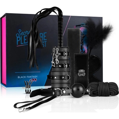 Secret Pleasure Chest advanced BDSM set 14 pieces black