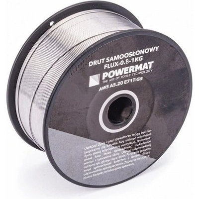 Svařovací drát trubičkový, 0,8 mm, 1 kg POWERMAT PM-FLUX-0.8-1KG