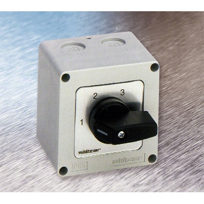 SÄLZER Spínač 20A/3P 0-1 IP65 černá M220-61003-107M1