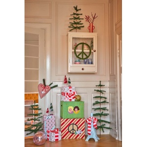 Rice Коледна украса Large Heart Raffia Christmas (RAFOR.HEA)