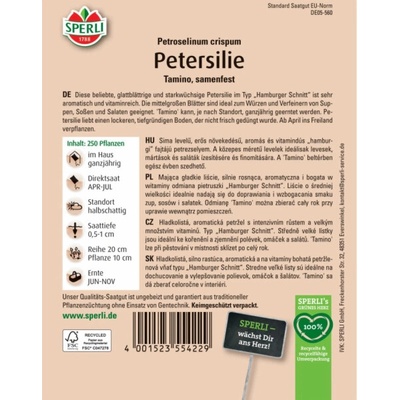 Petržel se semínky Sperli Tamino