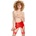 Black Level Extra Wide Vinyl Suspender Belt 2870193 Red L