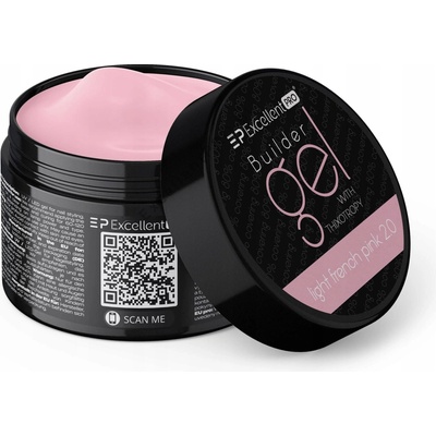 Excellent Pro stavební gel podkladový Light French pink 2 0 růžový 50 ml