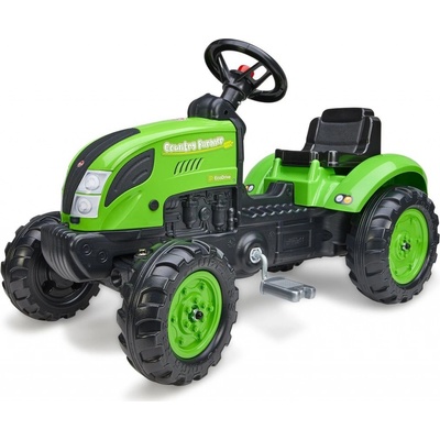Falk Šliapací traktor 2057L Country Farmer s prívesom zelený