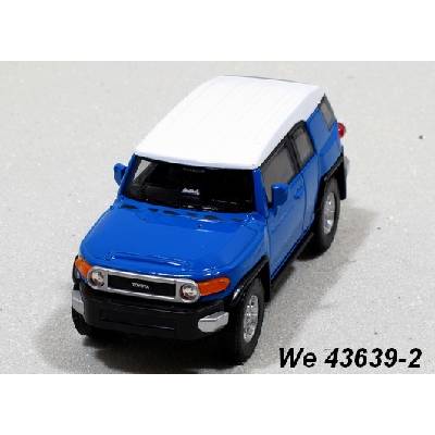 Welly Toyota FJ Cruiser modré code 43639 modely aut 1:34