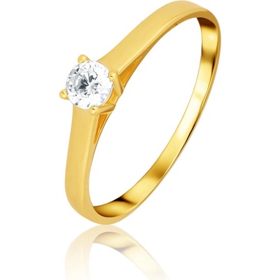 JVD Dámský zásnubní zlatý prsten se zirkonem ZR0239XJ71 6058