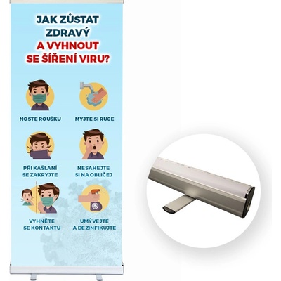 Print.cz Reklamní Roll Up banner Standard 85 x 200 cm – Zboží Dáma
