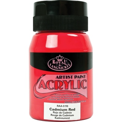 Royal & Langnickel Jar АКРИЛНА боя Cadmium Red 500 ml 1 бр (RAA-5110)