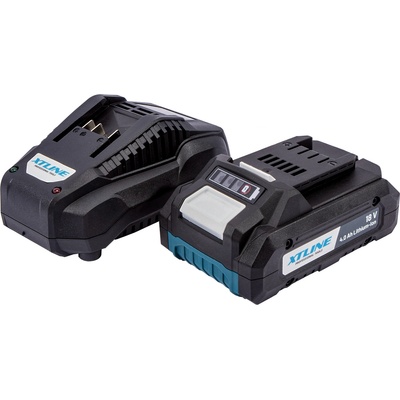 XTline s. r. o XTLINE XT102888 / Батерия Li-Ion 18 V, 4.0 Ah SAMSUNG със зарядно устройство 3.5 A (XT102888)