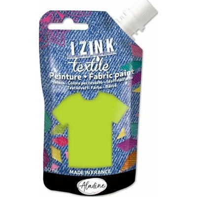 Aladine IZINK textilní barva zelená 80 ml