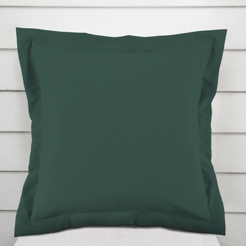 Biante Bavlnená saténová s lemom ST-018 Tmavá lesná zelená 40 x 60 cm