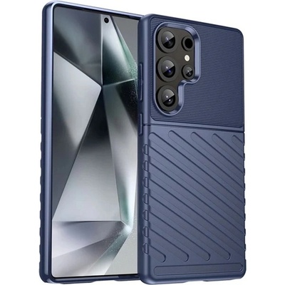 Gigapack Samsung S25 Ultra GIGAPACK Силиконов протектор за телефон, устойчив на удар, изпъкнал модел, СИНЬО GP-165138 (GP-165138)