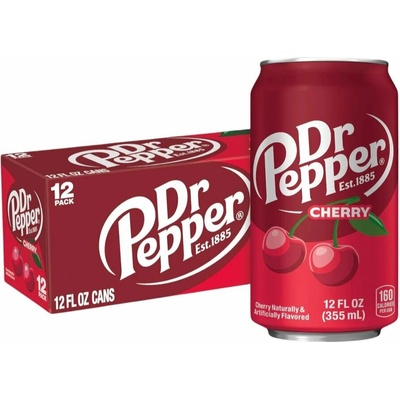 Dr Pepper sycený nápoj s příchutí třešně 12 x 355 ml
