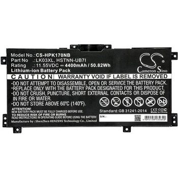 Cameron Sino Батерия за лаптоп HP Envy 17-AE010NC, Envy X360 15-BP008UR HSTNN-UB71 LiIon 11.55V 4400 mAh CAMERON SINO (CS-HPK170NB)