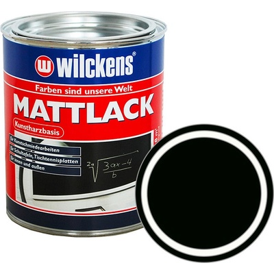WILCKENS Matná tabulová barva Mattlack 750 ml černá