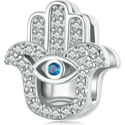 P&J Jewellery Stříbrný klip Reflexions ruka Hamsa RFCH18