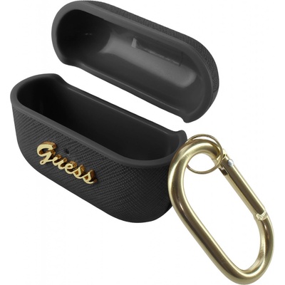 Guess AirPods Pro cover Saffiano Script Metal Collection GUAPSASMK