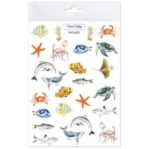 Mama Maluje Washable tattoos Animals of the seas and oceans