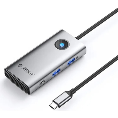ORICO Докинг станция Orico 6-портова, USB 3.1 Type-C, Сива | PW11-6PCR-GY-EP (PW11-6PCR-GY-EP)