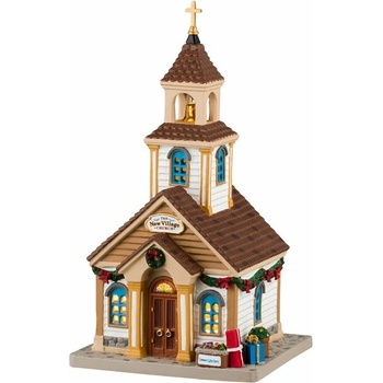 Svietiaci kostolík Lemax 45261 Nový dedinský kostol