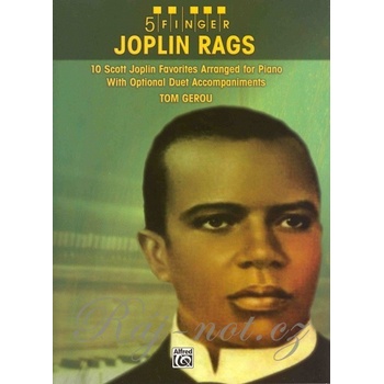 5-Finger JOPLIN RAGS veľmi jednoduchý klavír + voliteľný sprievod pre štvorručnú hru