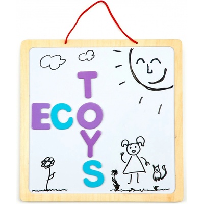 EcoToys Vzdelávacia magnetická tabuľa 3v1