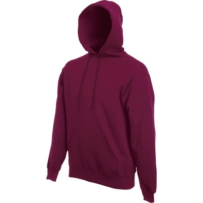 Fruit of the Loom mikina Classic Hooded Sweat s kapucí COT16220837001-burgundy