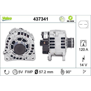 Alternátor VALEO 437341