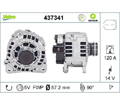 Alternátor VALEO 437341