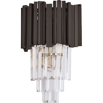 ELMARK Percy АПЛИК 2xe14 ЧЕРНО/КРИСТАЛИ (955percy2w/bl)