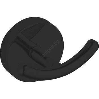 SAPHO - Стенна закачалка за кърпи SAMBA черен (SH0212)