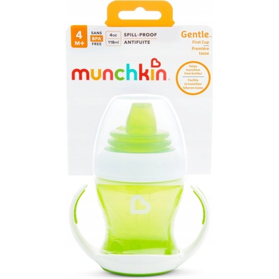 Munchkin Gentle tréninkový hrnek s držadly Green 118 ml