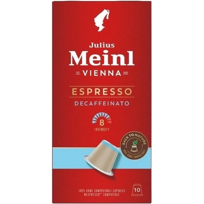 Julius Meinl Kávové kapsle Nespresso kompostovatelné Espresso Decaffeinato 10 x 5.6 g