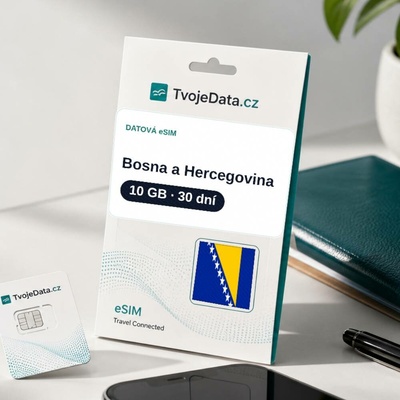 eSIM Bosna a Hercegovina 10 GB / 29 dní