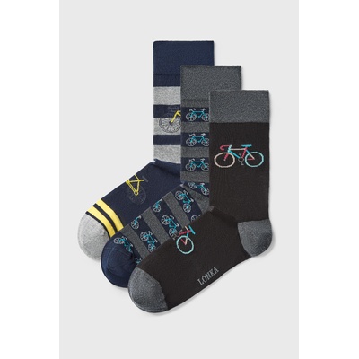 Lonka 3PACK мъжки чорапи Debox Bike по-дълги (3pDeboxC_pon)