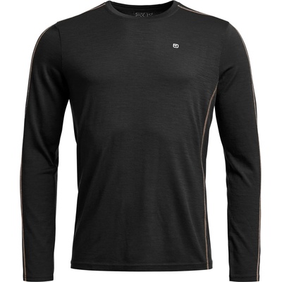 Ortovox Мъжко мериносово термобельо Ortovox 185 Rock'N'Wool Long Sleeve Merino base layer - Black Raven (015-1350-0811)