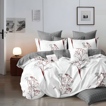 EmonaMall Двулицево спално бельо EmonaMall, 6 части - Модел S18104 (S18104-12000d)