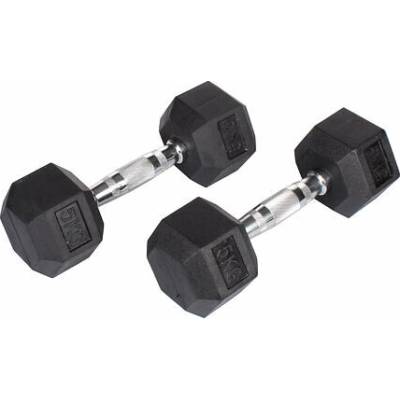 Hex Rubber Dumbell 1 pár 5 kg - 25 kg