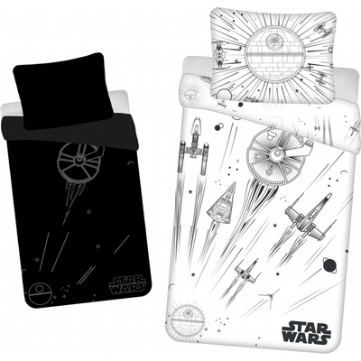 Jerry Fabrics Súčasťou je plátno Star Wars Hviezda smrti žiarivý efekt 140x200 70x90