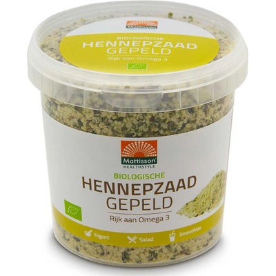 Mattisson Healthstyle Конопени белени семена БИО 500 g | Mattisson Healthstyle (MT1538)