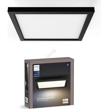 Philips - димируемо таванно осветително тяло Hue AURELLE LED/19W/230V 30x30 cm черно (P6836)