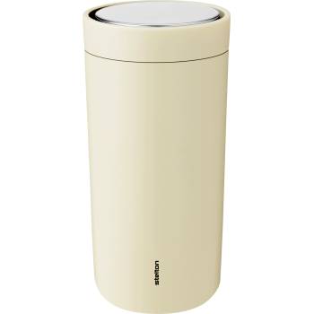 Stelton Термочаша To-Go Click с двойни стени от стомана 400 мл светложълта (685-46)