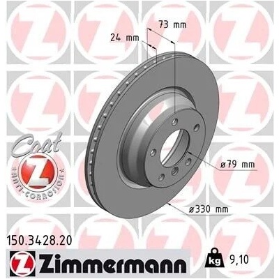 Brzdový kotouč ZIMMERMANN 150.3428.20