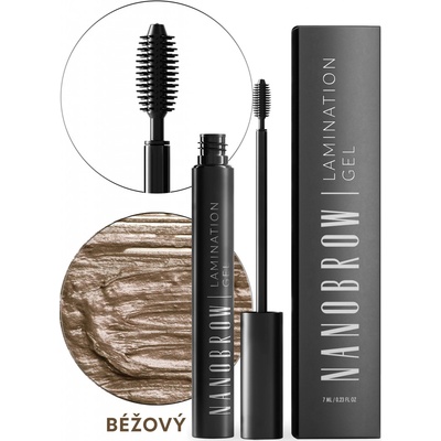 Nanobrow Lamination Gel laminační gelová řasenka na obočí Beige 7 ml