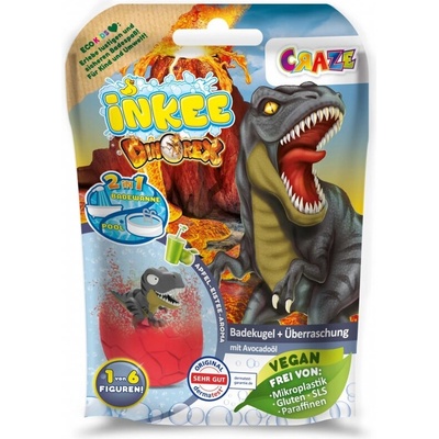 CRAZE Ефервесцентна бомбичка за баня, Craze, Дино изненада, 100 гр (C35597EN)